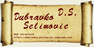 Dubravko Selimović vizit kartica